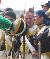 Group of Napoleonic soldier's from a reconstruction