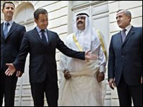 Sarcozy, Assad e Suleiman