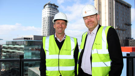 Peter Salmon, Director BBC North, and BBC Director-General Mark Thompson