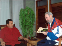 Chávez e Castro (foto: Juventud Rebelde)