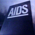 Image of the AIDS 'tombstone' from the 1980s 'Don't Die of Ignorance' nationwide awareness campaign
