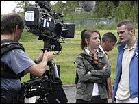 Filming Waterloo Road in Manchester