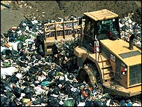 A landfill site