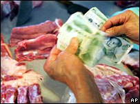 Thịt heo ở chợ của Trung Quốc