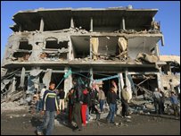 Gazze'de yaşlı bir kadın