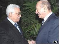 Ehud Olmert ve Mahmud Abbas