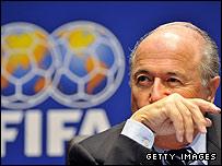 फीफा के प्रेसीडेंट सैप ब्लेटर