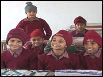 Some of the students in Atousa's class