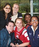 Scheila with some of her Aiesec friends