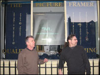 Keith Weaver and artist Paul Brooks