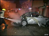 Sderot'ta isabet alan otomobil