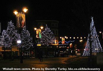 Walsall town centre. Photo by Dorothy Turley.