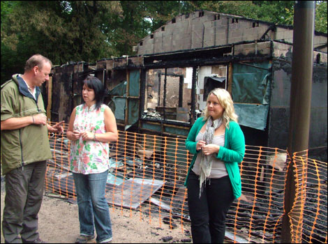 Fire at Coombe Abbey