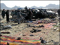 صحنه انفجار در قندهار