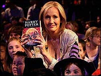 A escritora J.K. Rowling