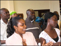 Congregation singing