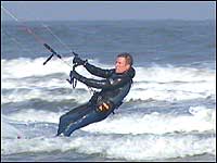 Kite surfer in Redcar