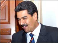 Nicolas Maduro, ministro venezuelano de Relações Exteriores