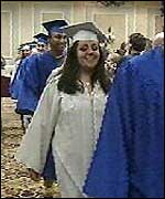 Susie at her graduation ceremony