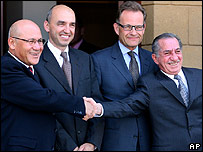 Kıbrıslı Türk ve Rum liderler