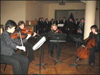  Tứ tấu Dominant chơi tại buổi tiễn đưa Giáo sư Valentin Berlinsky hôm 18/12