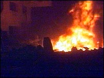 जबल-अल-लेबनान नाम के होटल की पूरी इमारत तबाह हो गई है