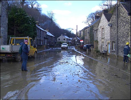 Stoney Middleton in mud