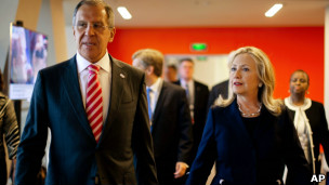 لافروف وكلينتون