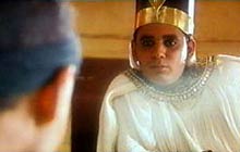 Pharaoh listening to Joseph