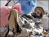 زلزلہ سے متاثرہ ایک شخص