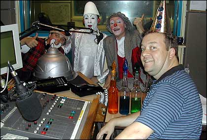 Clowning around with Tony