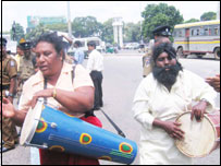 Protesting for democracy