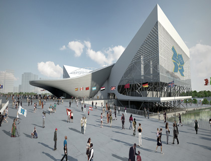 Designs for the 2012 Aquatic Centre in east London