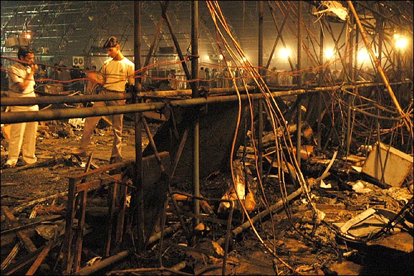 میرٹھ میں آتشزدگی کی تصاویر