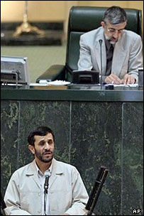 غلامعلی حدادعادل و محمود احمدی نژاد