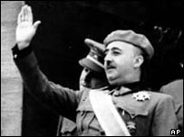 O general Francisco Franco, morto em 1975