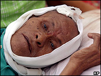 एक घायल व्यक्ति