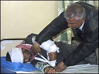 Ferido é atendido em hospital de 