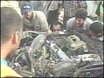 Explosão destruiu carro