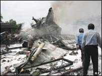 محل سقوط هواپيما