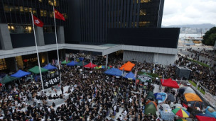 香港反國教示威