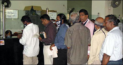 Telegram campaign in Colombo (photo Elmo Fernando)
