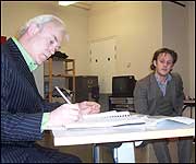 An English Tragedy in rehearsal