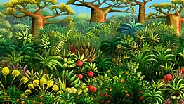 Madagascar's jungle goes through the visual development process