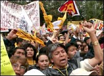 Manifestantes pró-Obrador no México
