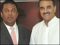 Sri Lankan Foreign Minister Mangala Samaraweera in Delhi