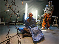 Actors performing in Double Act