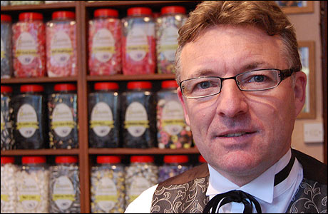 Mark Brown of Mr Brown's Fine Old Fashioned Sweets