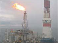 Sahalin Adası'ndaki platformlar