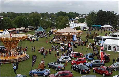 BBC marquee at Suffolk Show 2008
